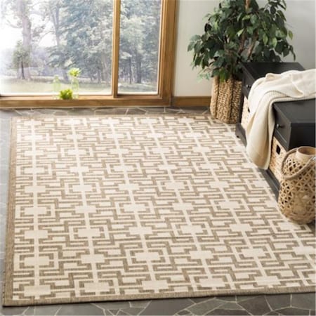 Safavieh Martha Stewart Medium Rectangle Area Rug Beige & Brown - 5 ft. 3 in. x 7 ft. 7 in. MSR4281-232-5